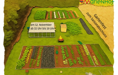 Saisonabschluss Gartenfest Do. 12. 11., 15.00 - 19.00 Uhr 