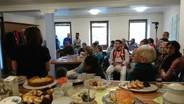 Das Taco-Team beim letzten internationalen Café in Weingarten