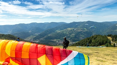 Saison­auftakt­fliegen in den Vogesen