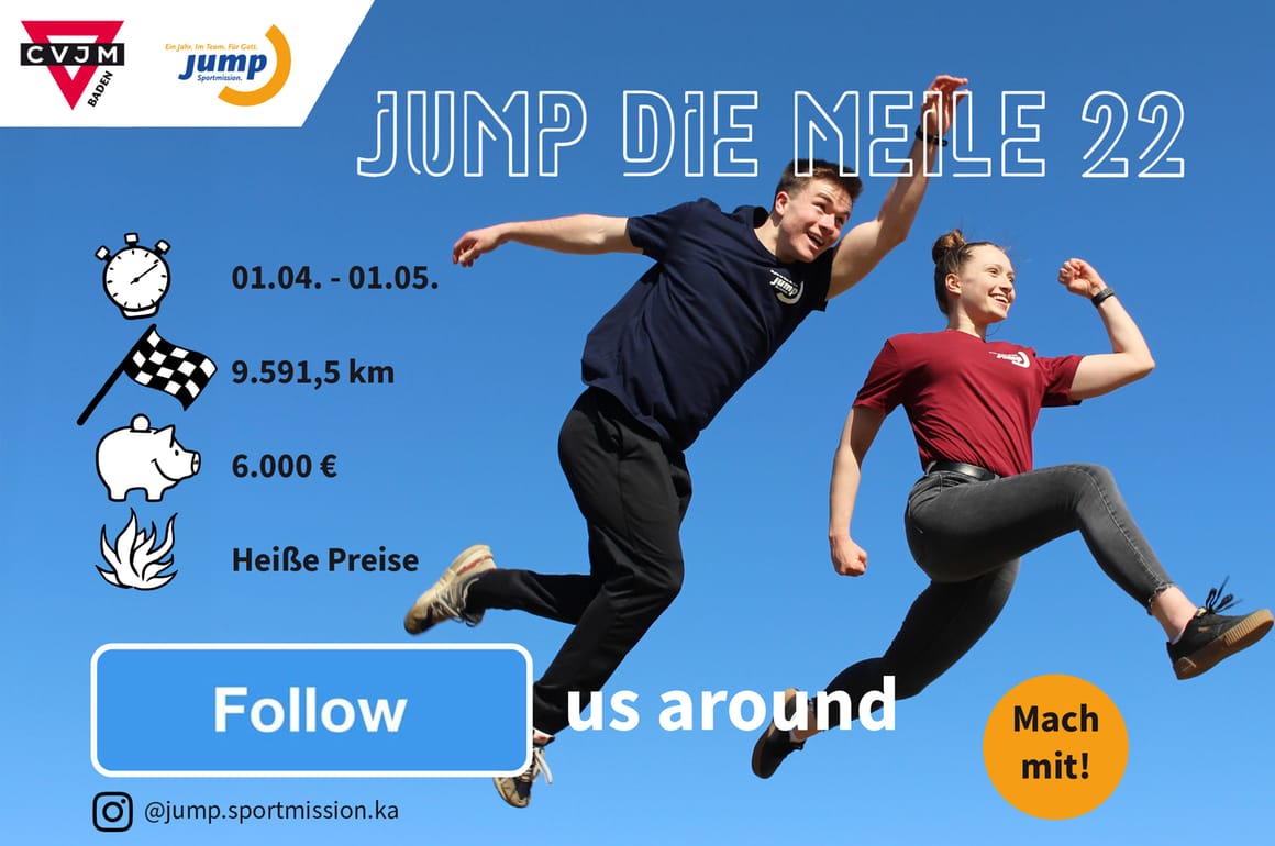 Jump die Meile 2022 Flyer Banner Werbung